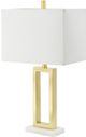 A & B Home Gold/White Lamp-1