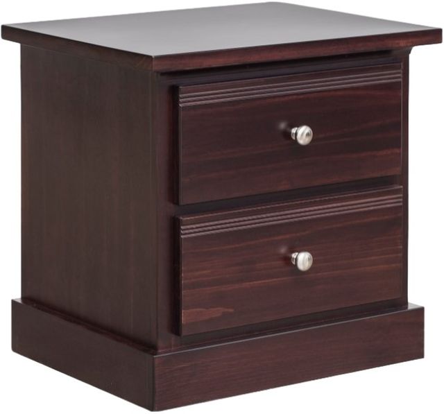 Mako Wood Furniture Soho Brown 2-Drawer Nightstand-0