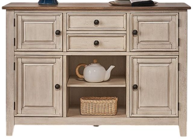 A-America® Beacon Peppercorn/Smokey White Sideboard-2