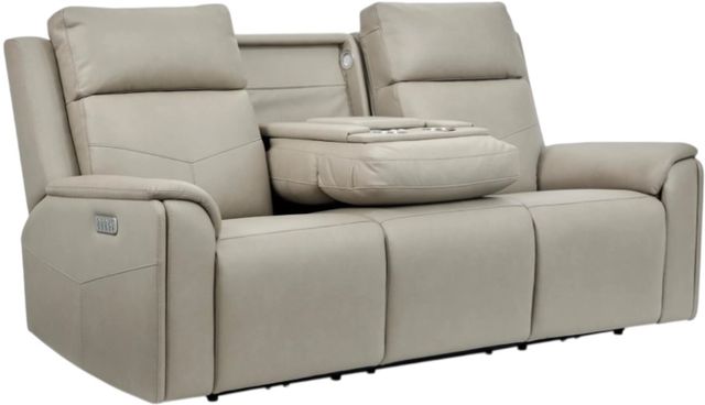Flexsteel® Vernon Beige Power Reclining Sofa-4