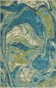 KAS Rugs Watercolors Teal Palette 5'x8' Rug-0