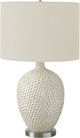 Monarch Specialties Inc. 28"H Cream Ceramic Table Lamp-0