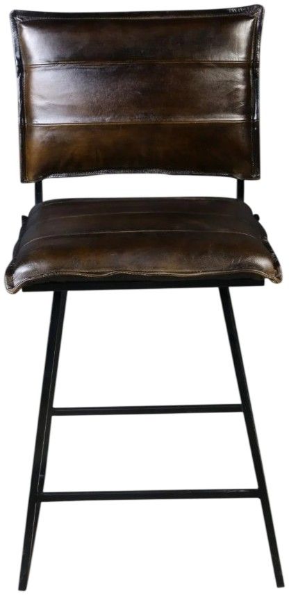 Porter International Designs Malin Black/Brown Swivel Counter Chair-1