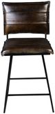 Porter International Designs Malin Black/Brown Swivel Counter Chair-1