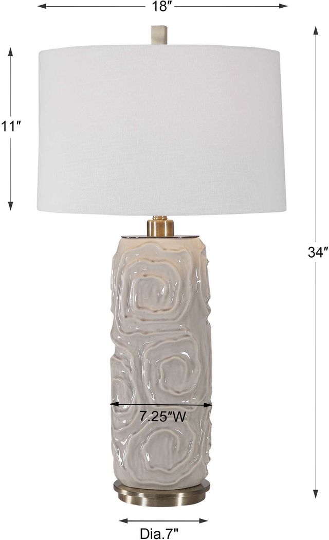 Uttermost® Zade Warm Gray Table Lamp-2