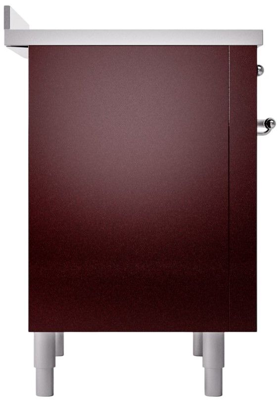 Ilve® Nostalgie II Series 36" Burgundy Pro Style Induction Range-3