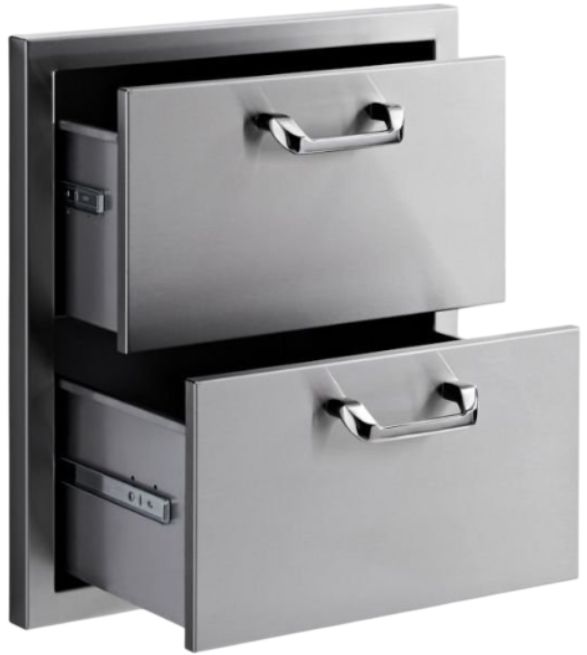 LYNX® Sedona 19" Stainless Steel Double Drawers-1