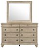 Liberty Furniture Rustic Traditions Saddle Tan Dresser and Mirror-2
