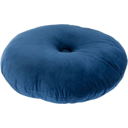 Surya Cotton Velvet Navy 18"x18" Toss Pillow-1