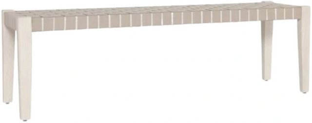 Classic Home Orlando Milk White/Taupe 62" Bench