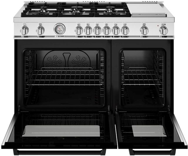 Bertazzoni Master Series 48" Fingerprint Resistant Stainless Steel Pro Style Gas Range-1