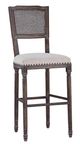 Forty West Camille Brown/French Linen Bar Stool-0