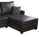 GoBerce® 2-Piece Black Right-Arm Facing Sectional and Chaise-1