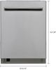 Kenmore® 24" Fingerprint Resistant Stainless Steel Top Control Built-In Dishwasher with UltraWash® Plus System and Removable 3rd Rack -1