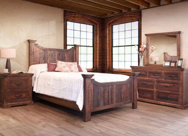 International Furniture Direct Madeira Deep Brown Dresser-1