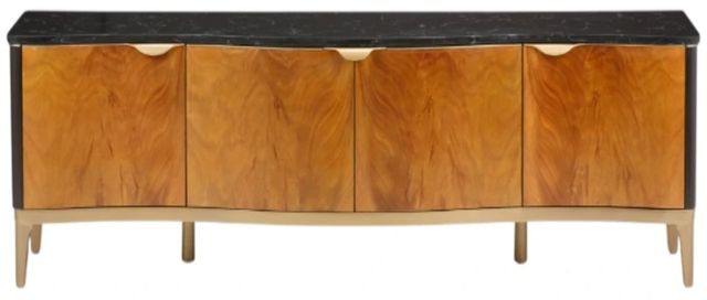 Michael Amini® Malibu Crest Crotch Mahogany TV Console-2