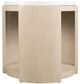 Hooker® Furniture Westwood White Side Table with Polished Limestone Base-3