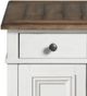 Intercon Drake French Oak 22" Chairside Table with Rustic Gray Base-2