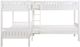 Mazin Furniture Galen White Twin Corner Bunk Bed-1