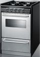 Summit® 24" Stainless Steel Open Burner Freestanding Gas Range-2