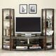 Furniture of America® Silver Creek Brown Pier Shelves-1