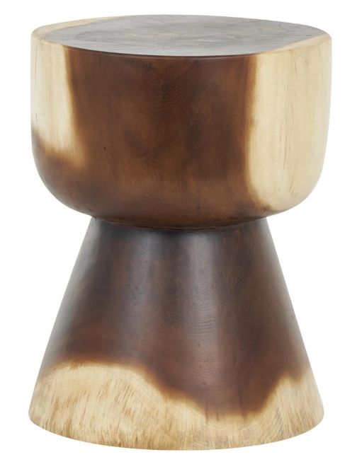 Deco Marche Brown Hourglass Accent Table-0