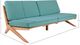 Meridian Furniture Tahiti Sea Blue Fabric Outdoor Sofa-5