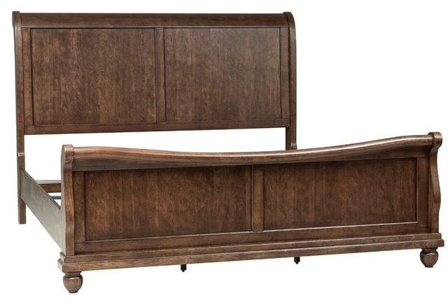 Liberty Furniture Rustic Traditions Cherry California King Sleigh Bed-0