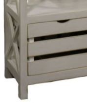 Million Dollar Rustic Frosted White Crate Bookcase-2