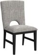 Elements International Oregon Black/Gray Dining Chair-0