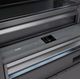 ZLINE Autograph Edition 36 in. 19.8 Cu. Ft. Panel Ready Built In Bottom Freezer Refrigerator with Graphite Gray Interior and Polished Gold Accents-4