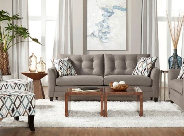 Hughes Furniture® 11900 Wexler Flannel Queen Sleeper Sofa-1
