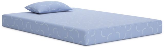 Sierra Sleep® By Ashley® iKidz 7" Memory Foam Firm Euro Top Twin Mattress with Pillow-0