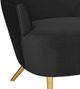 TOV Furniture Julia Black Velvet Wingback Accent Chair-5