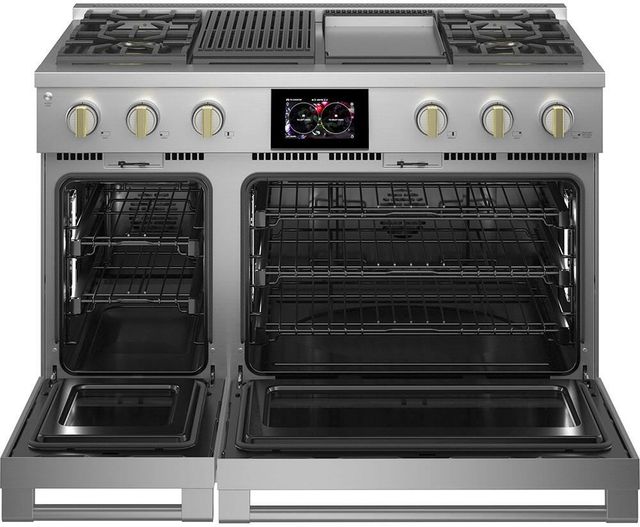 Monogram® Statement Collection 48" Stainless Steel Pro Style Dual Fuel Range-1