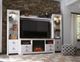 Signature Design by Ashley® Willowton 4-Piece Whitewash Entertainment Center with Fireplace-1