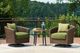 Signature Design by Ashley® Horizon Hall Brown/Green Aluminum/Fabric/Resin Outdoor Swivel Lounge Chair-4
