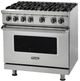 Viking® 5 Series 36” Antique Bronze Liquid Propane Pro Style Gas Range with Griddle-3