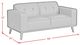 Elements International Destiny Pebble Brown Loveseat-2
