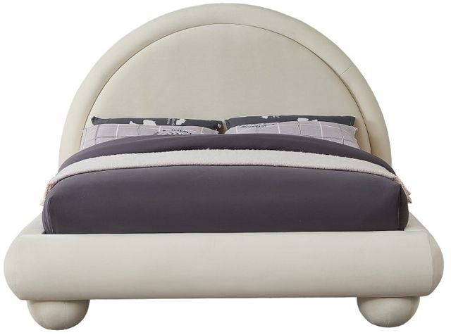 Meridian Furniture Madrid Cream Full Upholstered Panel Bed-1