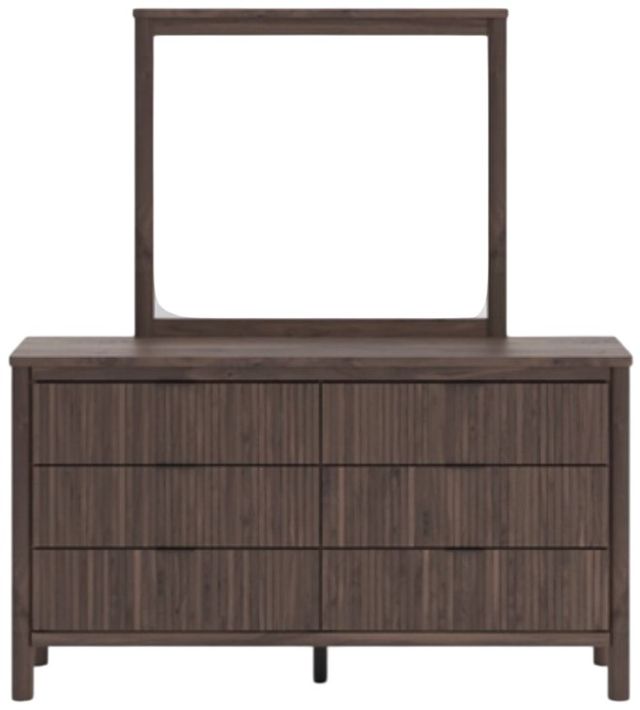 Signature Design by Ashley® Pamytta Brown Dresser and Mirror-1