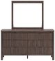 Signature Design by Ashley® Pamytta Brown Dresser and Mirror-1