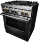 JennAir® RISE™ 30" Stainless Steel Pro Style Dual Fuel Range-4