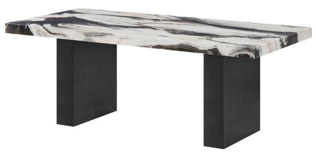 Crown Mark Vega 3-Piece Black/White Occasional Table Set-2
