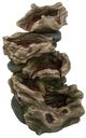A & B Home Brown 5-Tier Outdoor Decorative Wood Inspired Water Fountain-1