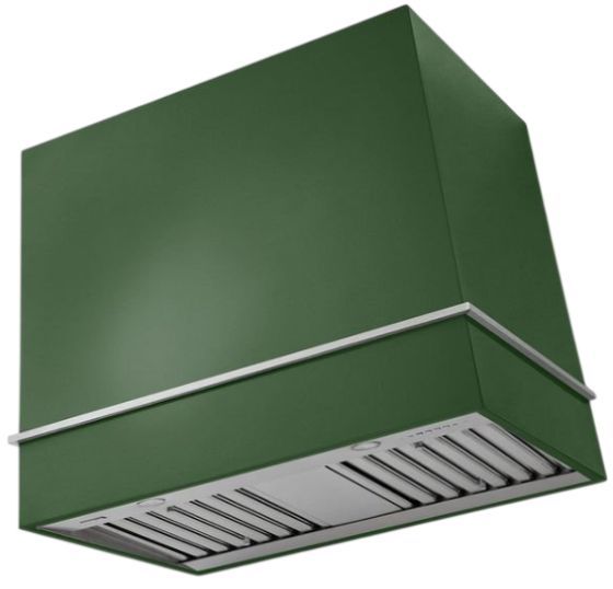 AGA Loge 36" Cornwall Green Wall Mounted Range Hood with Brushed Nickel Trim-0