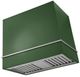 AGA Loge 36" Cornwall Green Wall Mounted Range Hood with Brushed Nickel Trim-0