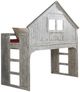 Donco Kids Clubhouse Brushed Driftwood Youth Twin Tall Loft Bed-0