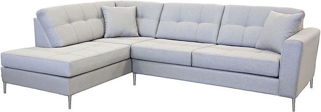 Edgewood Furniture Laporta Silver Right-Arm Facing Queen Sleeper Sectional-1