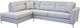 Edgewood Furniture Laporta Silver Right-Arm Facing Queen Sleeper Sectional-1